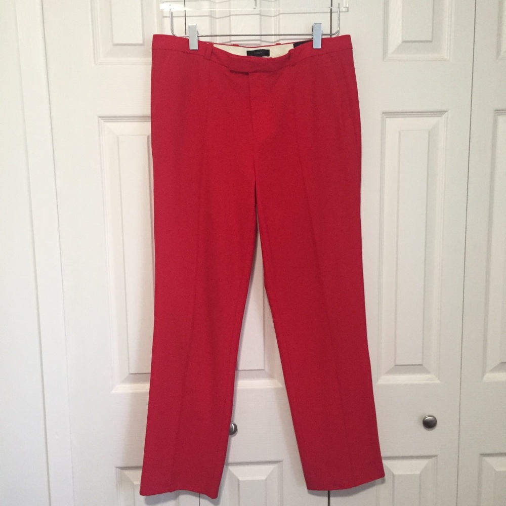 J. Crew | Hot Pink Tollegno 1900 Capri Pants